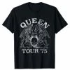 Famous Rock Shop Queen Tour 75 Crest Unisex T-Shirt Black Wash -Famous Rock Shop 2022 09 26 8 10 50 800x