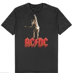 Famous Rock Shop ACDC Stiff Upper Lip Pose Unisex Tee Black