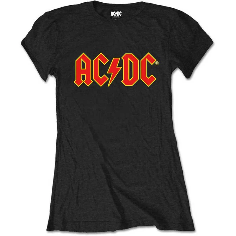 Famous Rock Shop ACDC Logo Ladies Tee 3 Famous Rock Shop ACDC Logo Ladies Tee