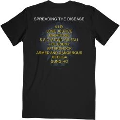 FRS Band T-Shirt Anthrax Spreading The Disease Track List Unisex T-Shirt -Famous Rock Shop AnthraxSpreadingTheDiseaseTrackListUnisexT Shirt.. 800x