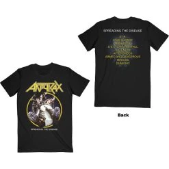FRS Band T-Shirt Anthrax Spreading The Disease Track List Unisex T-Shirt