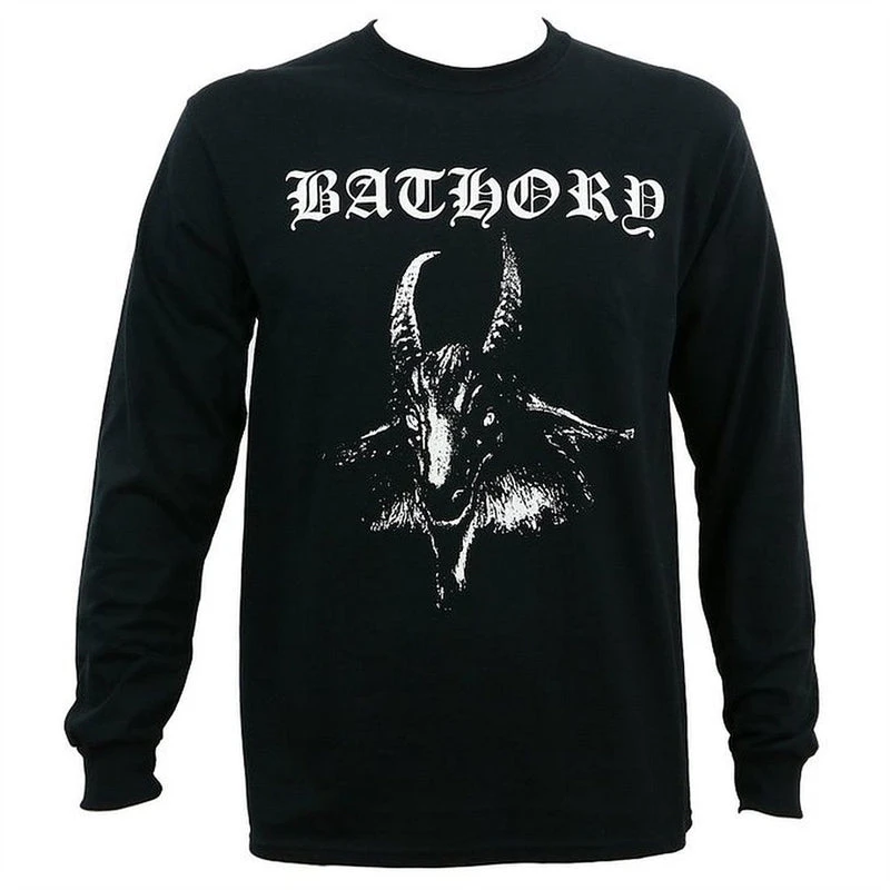Band & Music Merchandise Long Sleeve Tee Bathory Goat Unisex Long Sleeve Tee 3 Band & Music Merchandise Long Sleeve Tee Bathory Goat Unisex Long Sleeve Tee