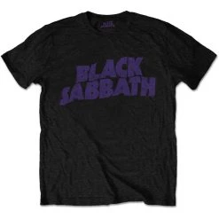 Music & Band Merch Black Sabbath - Wavy Logo Vintage Unisex Tee