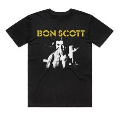 Famous Rock Shop Bon Scott Studio Pic Unisex Tee