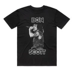 Famous Rock Shop Bon Scott Torso Singing Unisex Tee