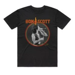 Famous Rock Shop Bon Scott Vic Park Circle Unisex Tee