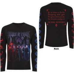 Famous Rock Shop Cradle Of Filth Existence Band Unisex Long Sleeve T-Shirt Back & Sleeve