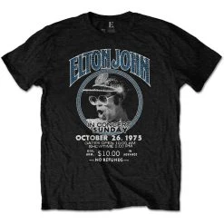 Famous Rock Shop Elton John Live In Concert Unisex T-Shirt