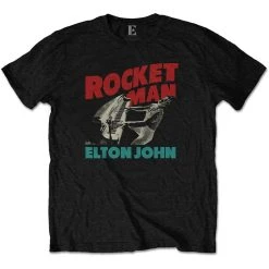 Famous Rock Shop Elton John Rocketman Piano Unisex T-Shirt