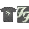 FRS Band T- Shirts Foo Fighters Gold FF Logo Unisex T-Shirt -Famous Rock Shop FOOTS08MC 800x