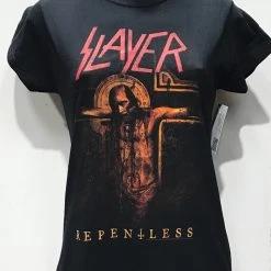 Famous Rock Shop Slayer Repentless Women's T Shirt Black .
