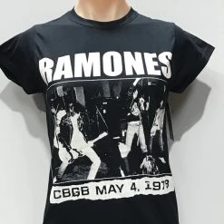 Famous Rock Shop Ramones Women's Tee CBGB May 4 1978 Black -Famous Rock Shop FullSizeRender 33 800x