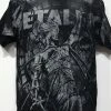 Famous Rock Shop Metallica And Justice For All Allover Print Black Grey.