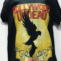 Famous Rock Shop Hollywood Undead Golden Dove Men's Tshirt Black