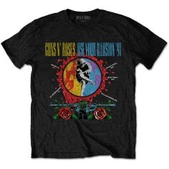 Famous Rock Shops GUNS N' ROSES USE YOUR ILLUSION CIRCLE SPLAT UNISEX T-SHIRT