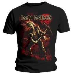 Famous Rock Shop Iron Maiden Benjamin Breeg Red Graphic Unisex Tee