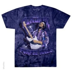 Famous Rock Shop JIMI HENDRIX PURPLE HAZE TYE DYE UNISEX T-SHIRT