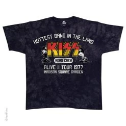 Famous Rock Shop KISS ROAD CREW 77 TIE-DYE UNISEX T-SHIRT