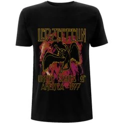 Famous Rock Shop Led Zeppelin Flames Unisex Tee