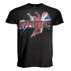FRS Band Shirts Led Zeppelin Icarus UK Flag Unisex T-Shirt