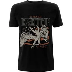 FRS BAND T-Shirt Led Zeppelin US 1975 Tour Flag Unisex T-Shirt
