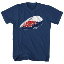 FRS Band T-Shirts Led Zeppelin Unisex T-Shirt Navy