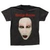 Famous Rock Shop Marilyn Manson - Hollywood Face - Black Vintage Wash Unisex T-Shirt -Famous Rock Shop MarilynManson HollywoodFace BlackVintageWashUnisexT Shirt 800x