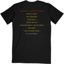 Famous Rock Shop Megadeth Peace Sells Track List Unisex T-Shirt -Famous Rock Shop MegadethPeaceSellsTrackListUnisexT Shirt.. 800x
