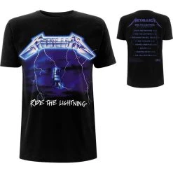 FRS Band Shirts Metallica Ride The Lightning Unisex T-Shirt Tracks