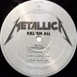 Famous Rock Shop Vinyl Records Metallica - Kill 'Em All Reissue Vinyl LP -Famous Rock Shop Metallica Kill Em All LP Vinyl Reissue 0600753085318 Famous Rock Shop Newcastle. 6 800x