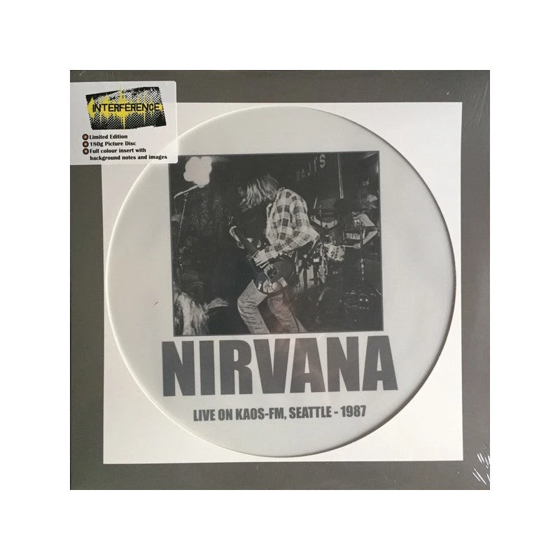Famous Rock Shop Vinyl Records NIRVANA LP Picture Live On Kaos FM, Seattle 1987