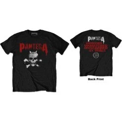 FRS Band T-Shirts Pantera Horned Skull Stencil Unisex T-Shirt