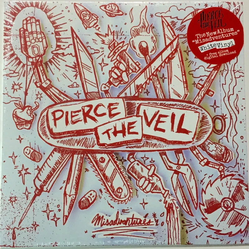 Famous Rock Shop Vinyl Records Pierce The Veil Misadventures White Vinyl LP