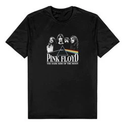 Famous Rock Shop Pink Floyd Dark Side Of The Moon Group Unisex T-Shirt Black