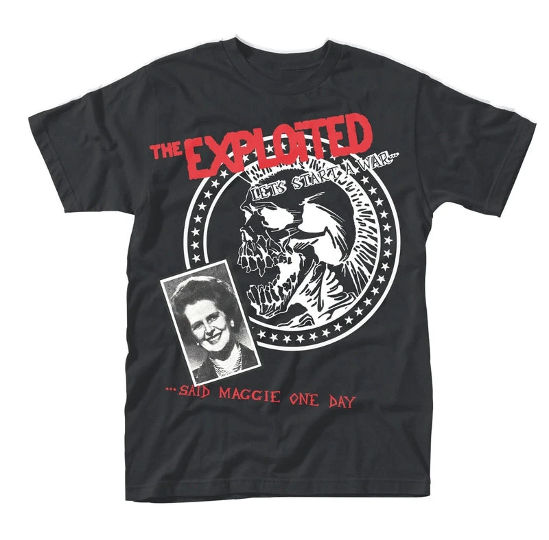 Famous Rock Shop The Exploited Lets Start War Black T-Shirt
