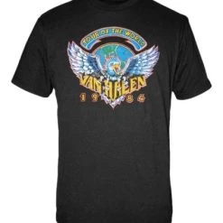 Famous Rock Shop Van Halen Tour Of The World Unisex Tee