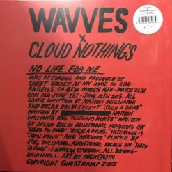 Famous Rock Shop Vinyl Records WAVVES & CLOUND NOTHING -NO LIFE FOR ME VINYL LP