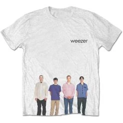 Famous Rock Shop Weezer Blue Album Unisex T-Shirt White