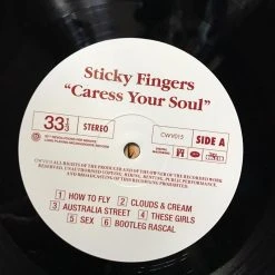 FRS Vinyl Records STICKY FINGERS Land Of Pleasure LP VINYL AND INCLUDES FREE CARESS YOUR SOUL LP VINYL -Famous Rock Shop image4 800x