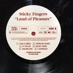 FRS Vinyl Records STICKY FINGERS Land Of Pleasure LP VINYL AND INCLUDES FREE CARESS YOUR SOUL LP VINYL -Famous Rock Shop image6 800x