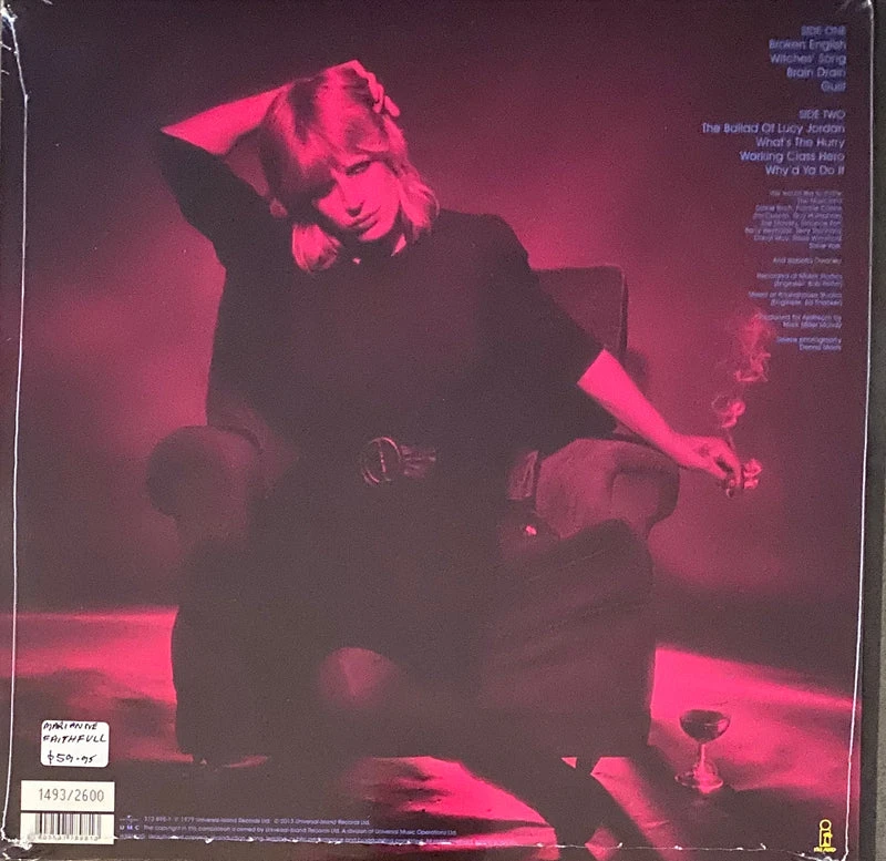 Famous Rock Shop Vinyl Records Marianne Faithfull Broken English Original Mix Vinyl LP 4 Famous Rock Shop Vinyl Records Marianne Faithfull Broken English Original Mix Vinyl LP - Image 2