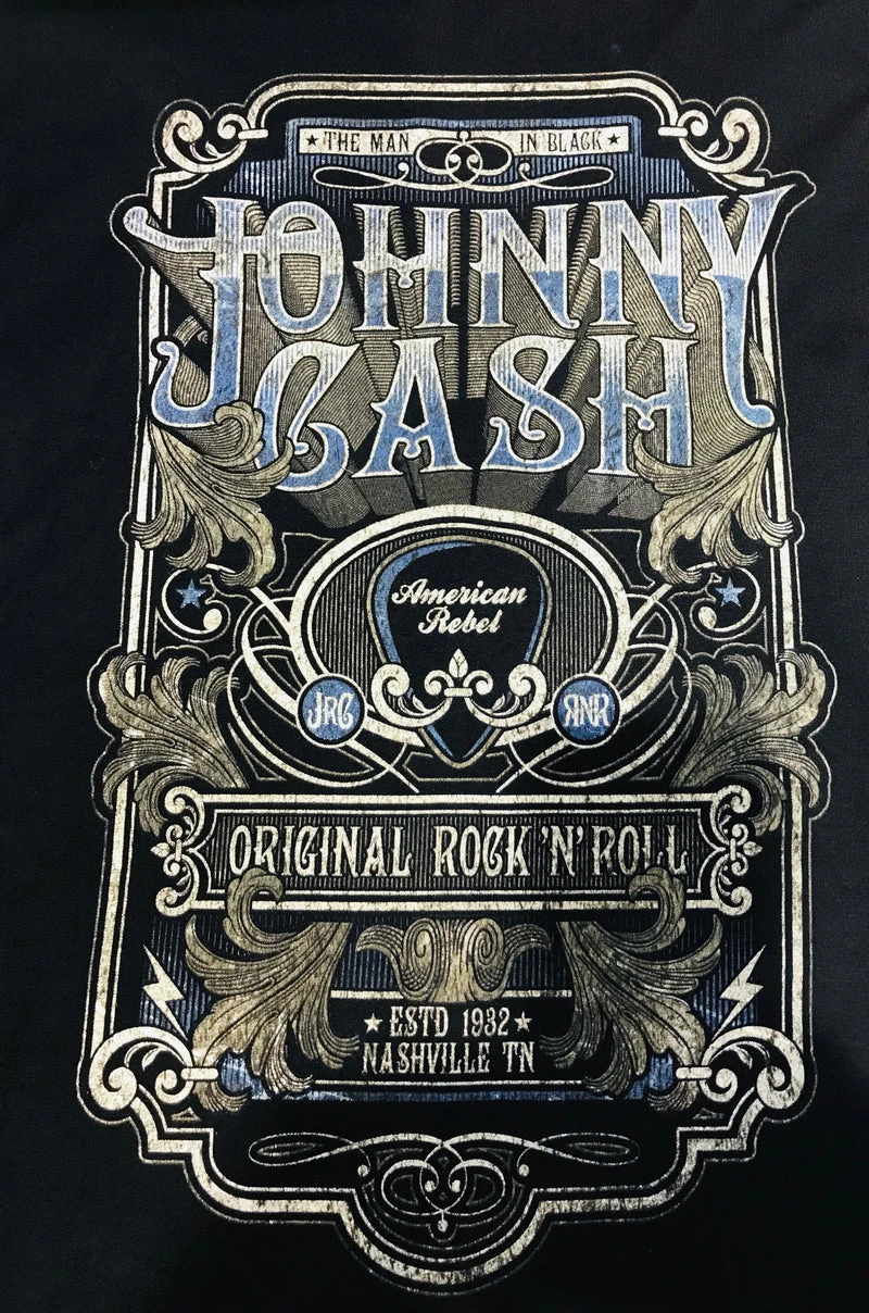Famous Rock Shop Johnny Cash Original Rock N Roll Tee 3 Famous Rock Shop Johnny Cash Original Rock N Roll Tee